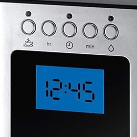 Resim Russell Hobbs 23370-56 Dijital Filtre Kahve Makinesi Elegance Paslanmaz Çelik, Zamanlayıcı Fonksiyonu, 10 Bardağa Kadar, 1,25 Litrelik Cam Sürahi, 1600W, Hızlı Isıtma Sistemi, Sıcak Plaka, Otomatik Kapanma, Gümüş 