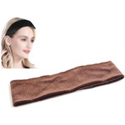 Resim Sones 3 Adet El Yapımı Kadife Peruk Saç Bandı Peruk Sabit Kafa Bandı Kahverengi 