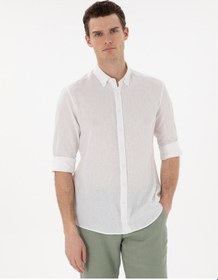 Resim Pierre Cardin Erkek Beyaz Gömlek Desenli 50303245-vr013 Beyaz 