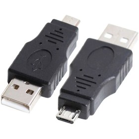 Resim Micro USB Erkek USB Erkek Çevirici Aparat Mikro USB 2.0 Type A Plug To Micro USB Erkek 