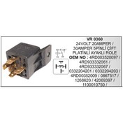Resim Mini Role 24V 5 Uclu 20A 30A Cift Platinli Ayakli 504628289 