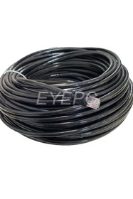 Resim EYEPC 30 Mt Cat6 Cat 6 Kalin Internet Kablosu 30 Metre Patch Ket Siyah Iç-dış Ortam Kablo 