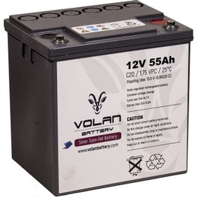 Resim Volan Battery 12 Volt 55 Ah (Amper) Jel Akü 