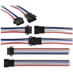 Resim Sanec 2,5mm Jst Sm 5pin Siyah Seyyar Kablolu Konnektör Dişi Erkek Takım 10cm+10cm - 0,50mm - Çift Taraflı 