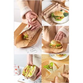 Resim ForWhat Büro Ev Ofis Sofra Keyfi için 50ADET Retro Gazete Motif Ameikan Servis Kağıdı Seti 