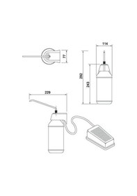 Resim Dezenfektanlık Ayak Pedallı Ameliyathane Tipi Batikon Verici 9001 