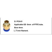 Resim 3D Yazıcı Pnömatik Konnektör Pc6-01 Fla 1.75Mm X 1 Adet 