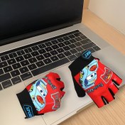 Resim Disney Cars Karikatür Kadınlar için Parmaklık Eldivenler - Canlı Şarjlı McQueen Tasarımı, Dış Mekan Sporları, Kamp, Balıkçılık ve Bisiklet için Kaymaz Tutuş, Dayanıklı Nefes Alabilen Kumaş, Elde Yıkanabilir, Bisiklet Aksesuarları, Eğlenceli Tasarım, Esnek Malzeme 