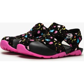 Resim Skechers Side Wave - Büyük Kız Çocuk Siyah Sandalet 86428L Bkhp 