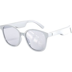 Resim Mufunye Akıllı Kablosuz Bt5.0 Kulaklık Müzik Gözlükleri Açık Hava Bisiklet Sporları Kulaklığı Naylon Lens Sabit Eşleştirme Dahili Hoparlör Beyaz 