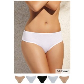 Resim Pierre Cardin Kadın Karışık Renkli Classic Brief 5'li Paket Külo Çok Renkli 