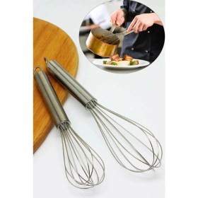 Resim Paslanmaz 2li *21+25 cm Çırpıcı 