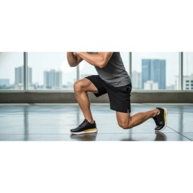 Resim Growish GR0430 Hakiki Deri Fitness Antrenman Bisiklet Spor Teknik Sarı Taban Ayak Sağlığına Uygun Siyah Ayakkabı 