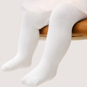 Resim 1 Çift Küçük Kızlar İçin Beyaz Tayt - Tüm Mevsimler İçin Rahat, Nefes Alabilen ve Görünmez, Günlük Kıyafetler İçin Mükemmel, Küçük Kız Giyim, Rahat Genç Giyim, Görünmez Malzeme 