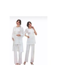Resim Nehir 2036 Hamile Lohusa 3Lü Pijama Sabahlık Takım (286567794) 