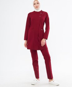 Resim Genel Markalar Elegance Kadın Tesettür Takım - Bordo 