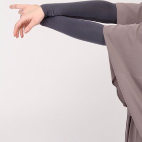 Resim manolyaşal islamic hijab Likralı Kaymayan Kurtarıcı 1 Çift Tesettür Kolluk Füme 