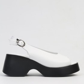 Resim Pierre Cardin ® | PC-7199- 3968 Beyaz-Kadın Topuklu Ayakkabı 