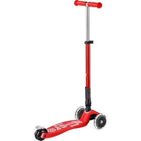 Resim Micro Maxi Scooter Deluxe Foldable 3 Tekerlekli Scooter LED Red - Kırmızı / 5-12 Yaş 