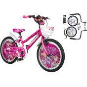 Resim Bmx 20 Jant Wimexs 6-10 Yaş Denge Tekerlekli Çocuk Bisikleti Siyah -Pembe 