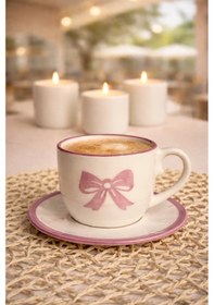 Resim Fiyonk Çay/kahve Fincanı Pembe 