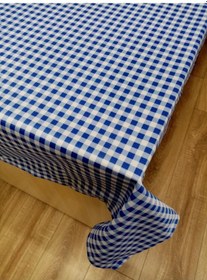 Resim Hayat Manifatura Mavi Kareli Dertsiz Mutfak Masa Örtüsü 