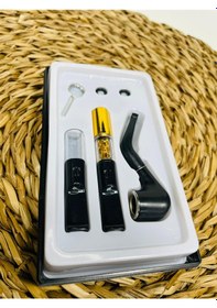 Resim Mini Pipo Seti // 2 Adet Ağızlık ve Ahşap Pipo 