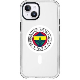 Resim Fenerbahçe iPhone 14 Uyumlu Fenerbahçe Magsafe Logo Telefon Kılıfı Lacivert 