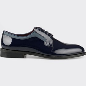 Resim Elle Shoes Lacivert Deri Erkek Klasik Ayakkabı 