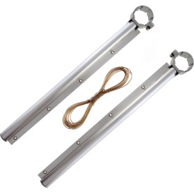 Resim Aksu Oval Boruya Takılan Alüminyum Balkon Çamaşırlık Askısı Alüminyum Balkon Kurutmalık 