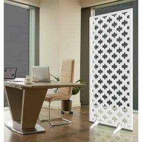 Resim Liar Ahşap Seperatör (Paravan) - KSP-32 - (10 mm) - (69 cm x 139 cm) - (Beyaz) 