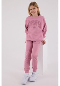 Resim U.S. Polo Assn. U.s. Polo Assn Kız Çocuk Pembe Eşofman Takımı Us2305-c-v1 Pembe 