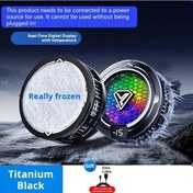 Resim Techbloom Black Game Streamer Soğutma Aracı Hava Ve Yarı İletken Soğutmalı Sessiz Overclock Soğutucu Hızlı Telefon Isı Dağıtımı Manyetik Tasarım 