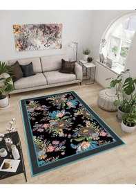 Resim Dijidekor Işıltı Koleksiyonu Model278 Süngerli Dijital Baskılı Saçaksız Mutfak Halısı Yolluk 