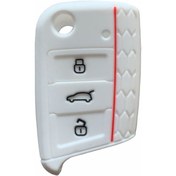 Resim VOLKSWAGEN Golf Polo T-CROS TROC TAIGO TIGUEN Caddy Uyumlu SİLİKON KILIF 