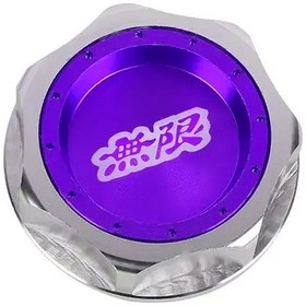 Resim Tongdashop 1 Adet Jdm Mugen Alüminyum Motor Yağı Kapakçığı Mor Logo Honda Acura 