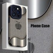 Resim Metalik Elma Logosu Tasarım Deseninin Benzersiz ve Yaratıcı Olarak, Iphone Modelleri 16, 15, 14, 13, 12, 11, 7, 8, X, XS ve MAX için Özel Telefon Kılıfları, Kirden Korunma, Moda, Trend ve 