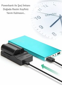 Resim GALİO DELUXE Nikon Mh-25 / EN-EL15 Batarya Uyumlu USB Şarj Cihazı Powerbanktan şarj imkanı 