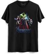 Resim Alfa Tshirt Avengers Çocuk Siyah Tshirt 