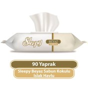 Resim Nessiworld Beyaz Sabun Kokulu Islak Havlu Mendil 90 Adet 
