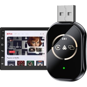 Resim EverBox Q1 3in1 Kablosuz Carplay Adaptörü | Ekran Yansıtma Telefon Kontrolü | Sadece Apple iOS iPhone için 