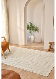 Resim Kaşmir Halı Iskandinav Roar White 200X290 CM Salon Mutfak Halısı Yolluk Salon Mutfak Halısı Yolluk Kilim 