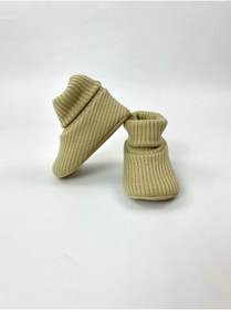 Resim bebekyol Örme Bebek Panduf Patik 