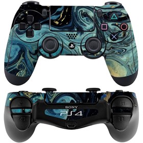 Resim Papscover Ps4 Dualshock Kaplama Mistik Mavi Dalga 