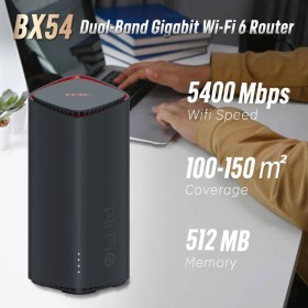 Resim Kaia Life H3C Magic BX54, Tekli Mesh, 5400MBPS, Dual Band, Wifi6, 4port Gigabit Lan, Geniş Kapsama Alanı, Router, Geniş Alan Internet Ağı Sağlayıcısı 