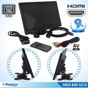 Resim Navistar Araç Içi Monitör 9" Vga Hdmı Av Girişli Tft Lcd Büyük Ekran 