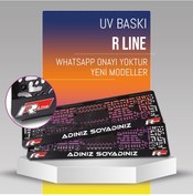 Resim R Line Plakalık, 2 Adet Premium Uv Baskı, Plakalıkhane 