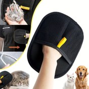 Resim Tekrar Kullanılabilir Evcil Hayvan Tüyü Temizleme Eldivenleri - Köpekler ve Kediler İçin Çift Taraflı Statik Eldivenler, Halılar, Koltuklar, Evcil Hayvan Yatakları, Kedi Ağaçları, Mobilyalar ve Halılar İçinde Tüyleri Etkili Bir Şekilde Temizler, Dayanıklı Kumaş Malzemesi, Köpek Bakımı Eldivenleri | Statik Temizleme Eldivenleri | Kaymaz Tutuş, Köpek Bakımı Eldivenleri 