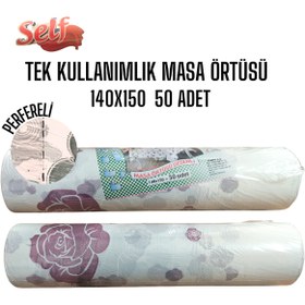 Resim Self Tek Kullanımlık Su Geçirmez Masa Örtüsü 140x150cm - 50 Adet 