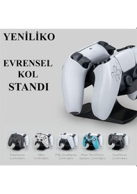 Resim Çift Oyun Kumanda Standı - İkili Stand - Xbox One, Ps5, Ps4, Pc, Steelseries, Steam Evrensel Tasarım 